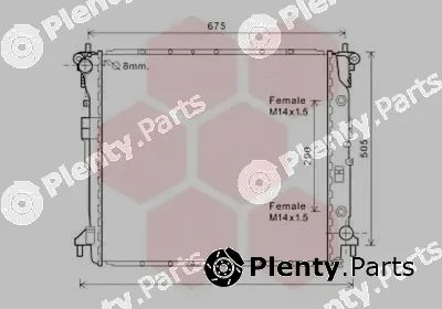 Van Wezel 81002124 — Radiator, engine cooling