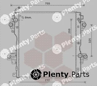 Van Wezel 53002604 — Radiator, engine cooling