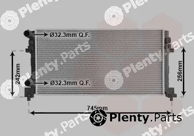 Van Wezel 58012340 — Radiator, engine cooling