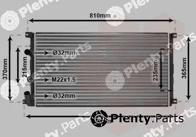 Van Wezel 43002276 — Radiator, engine cooling