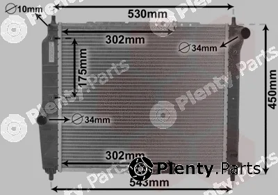 Van Wezel 81002066 — Radiator, engine cooling