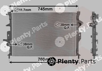 Van Wezel 59002186 — Radiator, engine cooling