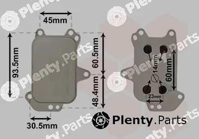 Van Wezel 09013703 — Oil Cooler, engine oil