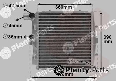 Van Wezel 74012704 — Radiator, engine cooling