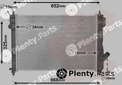 Van Wezel 08002049 — Radiator, engine cooling