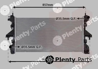 Van Wezel 17012717 — Radiator, engine cooling