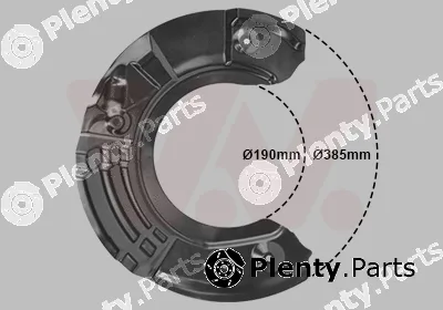 Van Wezel 0618371 — Splash Guard, brake disc