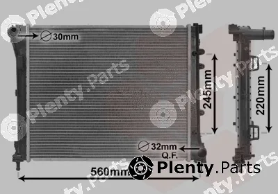 Van Wezel 17002387 — Radiator, engine cooling