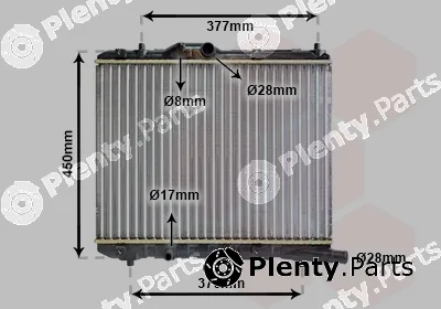 Van Wezel 37002590 — Radiator, engine cooling