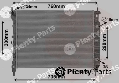 Van Wezel 08002067 — Radiator, engine cooling