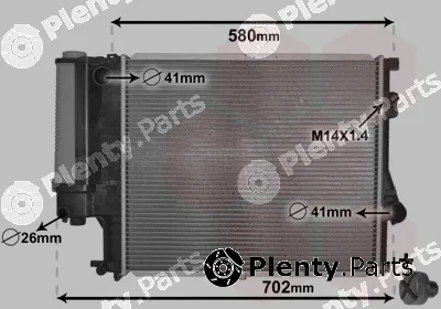 Van Wezel 06002186 — Radiator, engine cooling *** IR PLUS ***