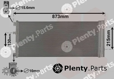 Van Wezel 43005475 — Condenser, air conditioning