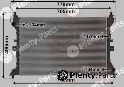 Van Wezel 52012703 — Radiator, engine cooling
