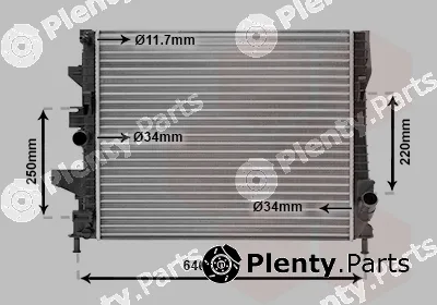 Van Wezel 18002644 — Radiator, engine cooling