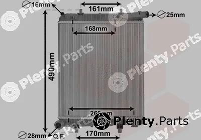 Van Wezel 40002411 — Radiator, engine cooling