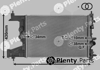 Van Wezel 37002484 — Radiator, engine cooling