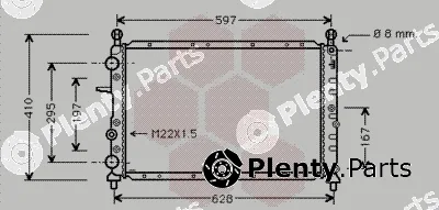 Van Wezel 17002099 — Radiator, engine cooling