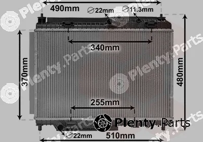 Van Wezel 18012701 — Radiator, engine cooling