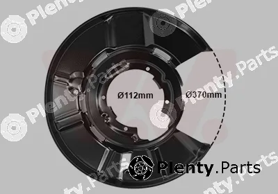 Van Wezel 0667374 — Splash Guard, brake disc