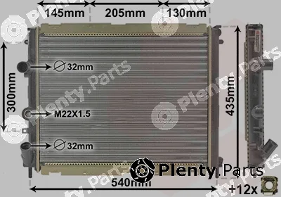 Van Wezel 43002267 — Radiator, engine cooling