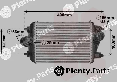Van Wezel 74004081 — Charge Air Cooler