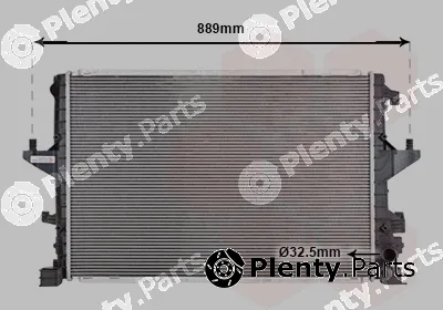 Van Wezel 58012721 — Radiator, engine cooling