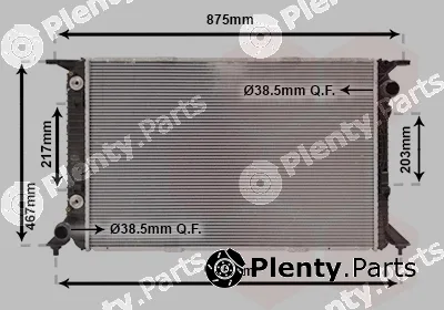 Van Wezel 03002331 — Radiator, engine cooling