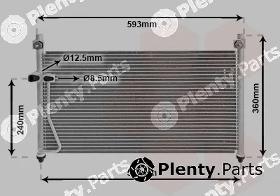 Van Wezel 27005126 — Condenser, air conditioning