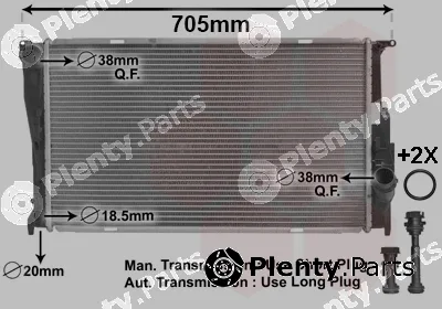 Van Wezel 06002293 — Radiator, engine cooling *** IR PLUS ***