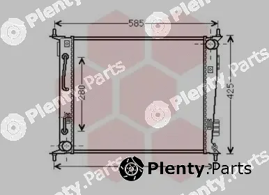 Van Wezel 83002185 — Radiator, engine cooling