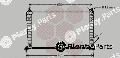 Van Wezel 47002062 — Radiator, engine cooling