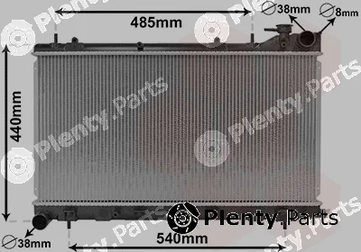 Van Wezel 51002103 — Radiator, engine cooling