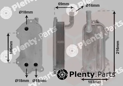 Van Wezel 53013702 — Oil Cooler, engine oil