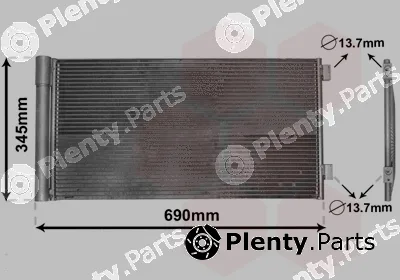 Van Wezel 06005414 — Condenser, air conditioning