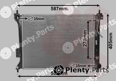 Van Wezel 82002428 — Radiator, engine cooling