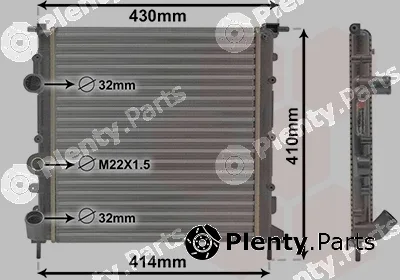 Van Wezel 43002260 — Radiator, engine cooling
