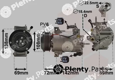 Van Wezel 1800K603 — Compressor, air conditioning