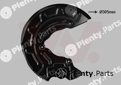 Van Wezel 0359372 — Splash Guard, brake disc