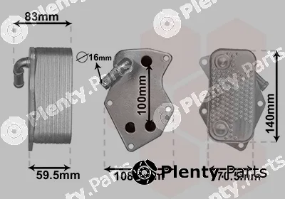 Van Wezel 58013712 — Oil Cooler, engine oil
