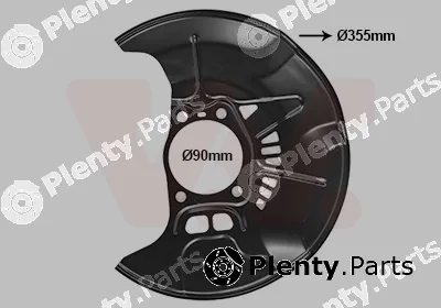 Van Wezel 5474371 — Splash Guard, brake disc