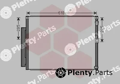 Van Wezel 53005634 — Condenser, air conditioning