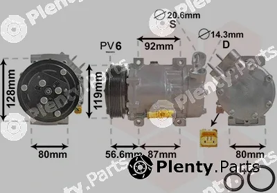 Van Wezel 0900K238 — Compressor, air conditioning *** IR PLUS ***