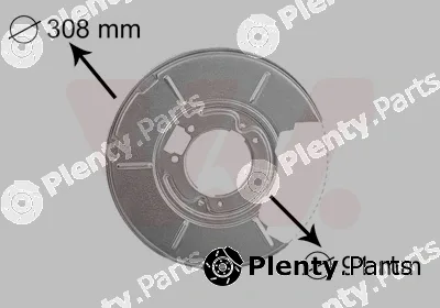 Van Wezel 0646373 — Splash Guard, brake disc