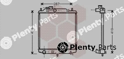 Van Wezel 11002036 — Radiator, engine cooling