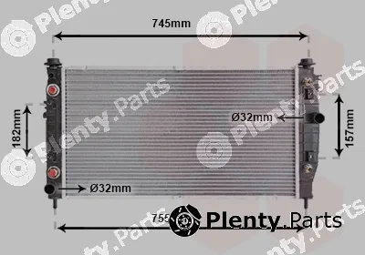Van Wezel 07002054 — Radiator, engine cooling