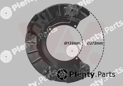 Van Wezel 0502371 — Splash Guard, brake disc