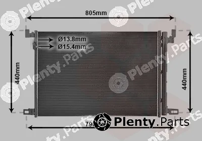 Van Wezel 58015705 — Condenser, air conditioning