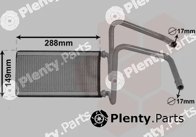 Van Wezel 53006714 — Heat Exchanger, interior heating