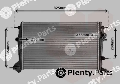 Van Wezel 43002414 — Radiator, engine cooling