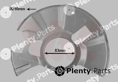 Van Wezel 2741372 — Splash Guard, brake disc